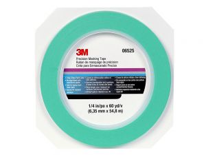 3M Precision Masking Tape Green 6.35mm x 55M (06525)