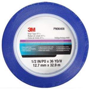 3M 471+ 12mm Fine Line Masking Tape Blue (PN06408)