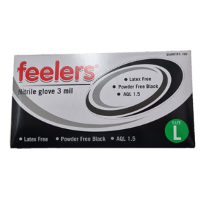 Nitrile Gloves Black Powderfree Extra Large