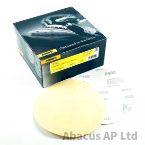 Mirka 150mm Gold Grip/Velcro Discs 150g GWH400