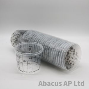 Plastic Calibrated Paint Mixing Cups 1100ml/1.1L