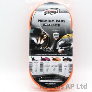 Scholl Concepts Medium Polishing Pad Orange 145x30mm Pack 2