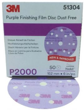 3M 1500g Purple Microfinishing Abrasive Discs 260L 51053
