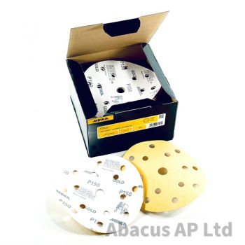 Mirka 150mm Gold GriH765:H805p/Velcro Discs 150g