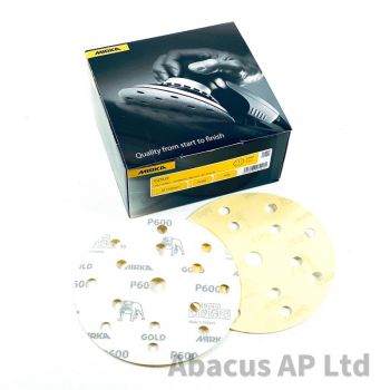 Mirka 150mm Gold Grip/Velcro Discs 600g