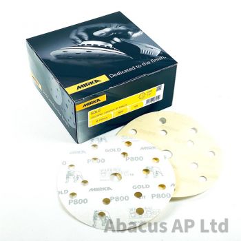 Mirka 150mm Gold Grip/Velcro Discs 800g