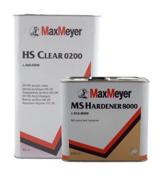 Max Meyer 0200 Lacquer 8000 Extra Fast Hardener Kit 7.5 Litres