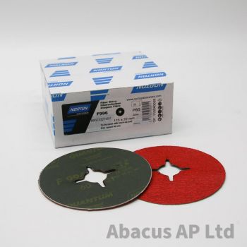 Norton Quantun F996 36g Ceramic Fibre Disc 115mm 