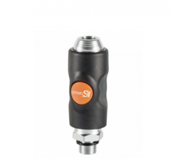Prevost BS Orange Safety Coupling c/w 1/4" BSP Male Thread