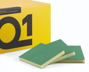 Q1 Double Sided Sanding Sponge SuperFine (Green) (Pack of 50)