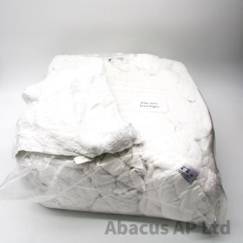 Terry Towelling Rag 10Kg White