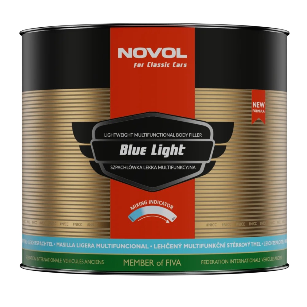 Blue Light Body Raps Novol for Classic Cars Blue Light Body Filler 3.6Kg - Abacus high ...